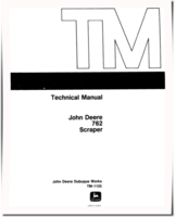 John Deere 762 Elevating Scrapers Technical Manual (TM1135)