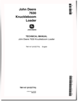 John Deere 7630 Knuckleboom Loaders Technical Manual (TM1147)