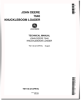 John Deere 7640 Knuckleboom Log Loaders Technical Manual (TM1148)