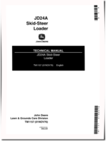 John Deere 24A and JD24A Skid Steer Loaders Technical Manual (TM1157)