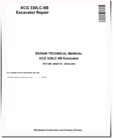 XCG 330LC-8B Crawler Excavators Repair Manual (TM11586)