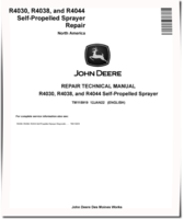 John Deere R4030, R4038 and R4044 Self-Propelled Sprayers (North American Edition) Repair Manual (TM115919)