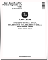 John Deere DB37, DB44, DB50, DB55, DB58, DB60 and DB120 Planters (SN: 740101-745100) Diagnostic Manual (TM116219)