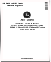 John Deere 5075M (FT4/S3B), 5085M, 5100M, 5100MH, 5100ML, 5115M and 5115ML (iT3/S3B) Tractors Diagnostic Manual (TM116519)