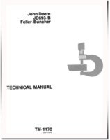 John Deere JD693-B Feller Bunchers Technical Manual (TM1170)