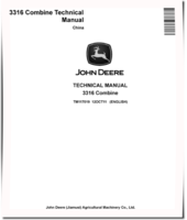 John Deere 3316 (C100) Combines Technical Manual (TM117019)