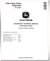 John Deere 7760 (SN. from 039001) Cotton Pickers Diagnostic Manual (TM117619)