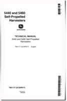 John Deere 5440 and 5460 (SN: 425001-) Forage Harvesters Technical Manual (TM1177)