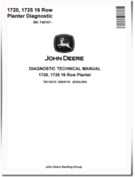 John Deere 1720 16 Row and 1725 16 Row (SN. from 745101) Planters Diagnostic Manual (TM118219)