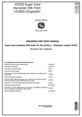 TM118419 - John Deere CH330 Sugar Cane Harvester (SN.121901-) Diagnosic and Tests Service Manual