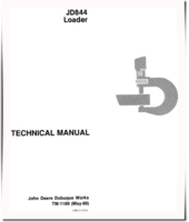 John Deere 844 and JD844 Wheel Loaders Technical Manual (TM1189)