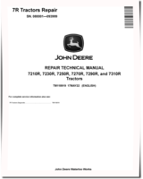 John Deere 7210R, 7230R, 7250R, 7270R, 7290R and 7310R Tractors (SN: 080001-093999) Repair Manual (TM118919)