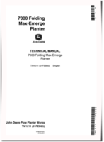 John Deere Max-Emerge 7000 Folding Planters Technical Manual (TM1211)