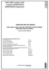 TM12110 - John Deere 724K 4WD Loader (SN. C642718-658064; D642722-658064) Diagnostic Service Manual