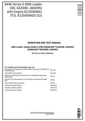 TM12118 - John Deere 844K Series II 4WD Loader (SN. 642008—664095) Diagnostic & Test Service Manual