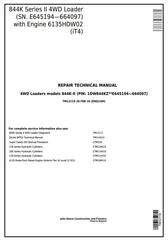 TM12119 - John Deere 844K Series II 4WD Loader (SN. E645194—664097) Service Repair Tehnical Manual