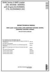 TM12120 - John Deere 844K Series II (T2/S2 Engines) 4WD Loader (SN.642008—664095) Service Repair Manual
