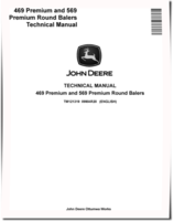 John Deere 469 Premium and 569 Premium Round Balers Technical Manual (TM121319)
