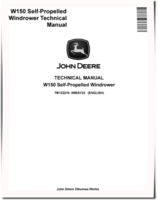 John Deere W150 Self-Propelled Windrowers Technical Manual (TM122219)