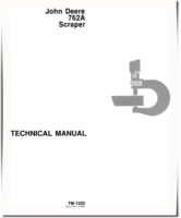 John Deere 762A Elevating Scrapers Technical Manual (TM1225)