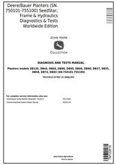 TM122619 - John Deere Deere / Bauer Planters (SN.750101-755100) SeedStar, Frame & Hydraulics Diagnostics Manual