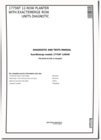 John Deere 1775NT 12-Row Planters with ExactEmerge Row Units Diagnostic Manual (TM123519)