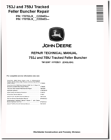 John Deere 753J and 759J Tracked Feller Bunchers (SN. from C220453) Repair Manual (TM12387)