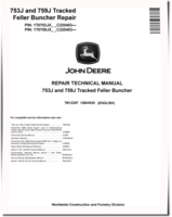 John Deere 753J and 759J Tracked Feller Bunchers (SN. from C220453) Repair Manual (TM12397)