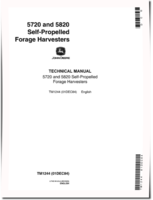 John Deere 5720 and 5820 Forage Harvesters Technical Manual (TM1244)