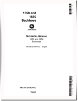 John Deere 1550 and 1650 Backhoes Technical Manual (TM1245)