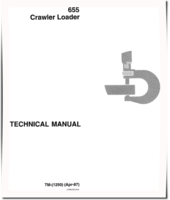 John Deere 655 Crawler Loaders Technical Manual (TM1250)
