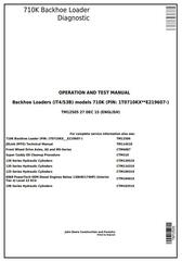 TM12505 - John Deere 710K (iT4/S3B) Backhoe Loader (SN.from 219607) Diagnostic & Test Service Manual