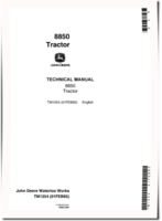 John Deere 8850 4WD Articulated Tractors Repair Manual (TM1254)