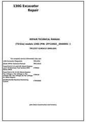 TM12557 - John Deere 130G (T3/S3a) Excavator (S.N. 1FF130GX_D040001 -) Service Repair Manual