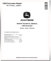 John Deere 130G (SN. from D040001) Crawler Excavators Repair Manual (TM12557)