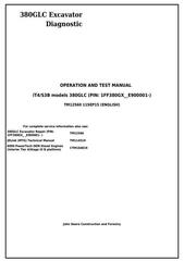 TM12560 - John Deere 380GLC (iT4/S3B) Excavator Diagnostic, Operation and Test Service Manual