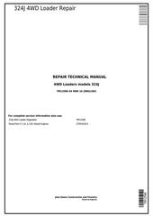TM12586 - John Deere 324J 4WD Loader Service Repair Technical Manual