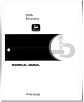 John Deere 890A Crawler Excavators Technical Manual (TM1263)