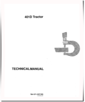 John Deere 401D Tractor Loaders Technical Manual (TM1271)