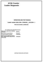 TM12720 - John Deere 655K Crawler Loader Diagnostic, Operation and Test Service Manual