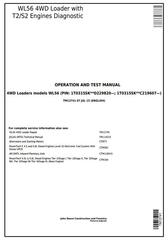 TM12741 - John Deere WL56 4WD Loader w.T2/S2 Engines Diagnostic, Operation and Test Service Manual