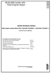 TM12745 - John Deere WL56 4WD Loader with T2/S2 Engines Service Repair Technical Manual
