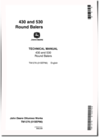 John Deere 430 and 530 Round Balers Technical Manual (TM1276)