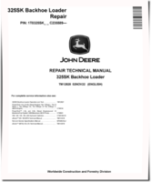 John Deere 325SK Side Shift Backhoe Loaders (SN. from C235589) Repair Manual (TM12828)
