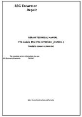 TM12870 - John Deere 85G (FT4) Excavator Service Repair Technical Manual
