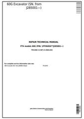 TM12882 - John Deere 60G (SN.J285001—) Compact Excavator Service Repair Technical Manual