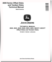 John Deere 2620, 2623, 2623VT, 2625, 2630, 2633, 2633VT and 2635 Harrows (North American Edition) Technical Manual (TM129819)