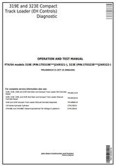 TM13009X19 - John Deere 319E, 323E Skid Steer & Compact Track Loader (EH) Diagnostic Service Manual