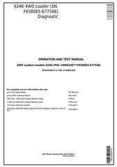 TM13050X19 - John Deere 624K 4WD Loader (SN.F658065-677548) Diagnostic, Operation&Test Service Manual