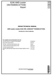 TM13051X19 - John Deere 4WD Loader 624K (SN.F658065-677548) Service Repair Technical Manual